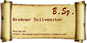 Brekner Szilveszter névjegykártya